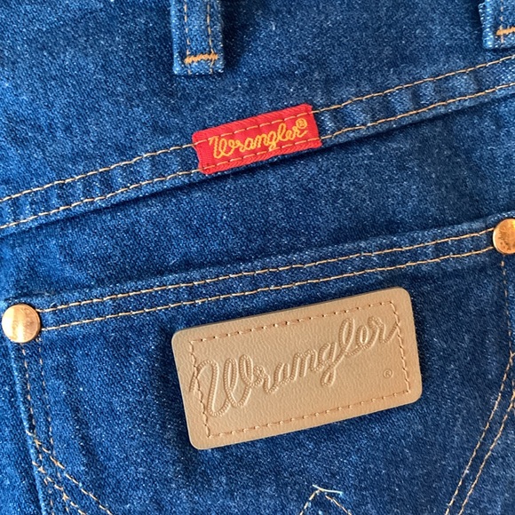 Vintage 80’s WRANGLER High Waist Jeans Size 7/8 x 32 Blue Denim. - Picture 4 of 15